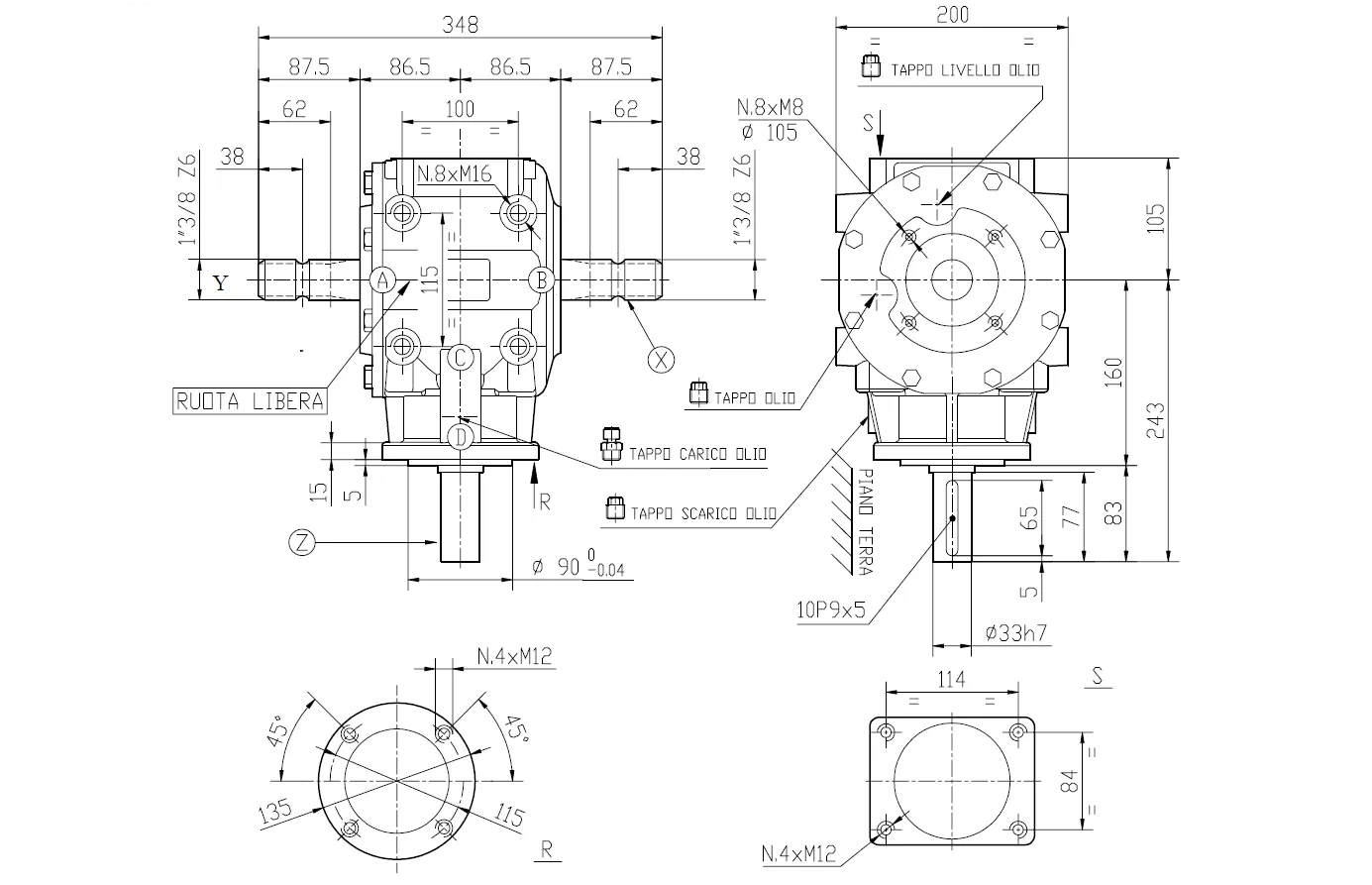 Flail Mower Gearbox - Replacement of Comer Code T-312A 1:1.6