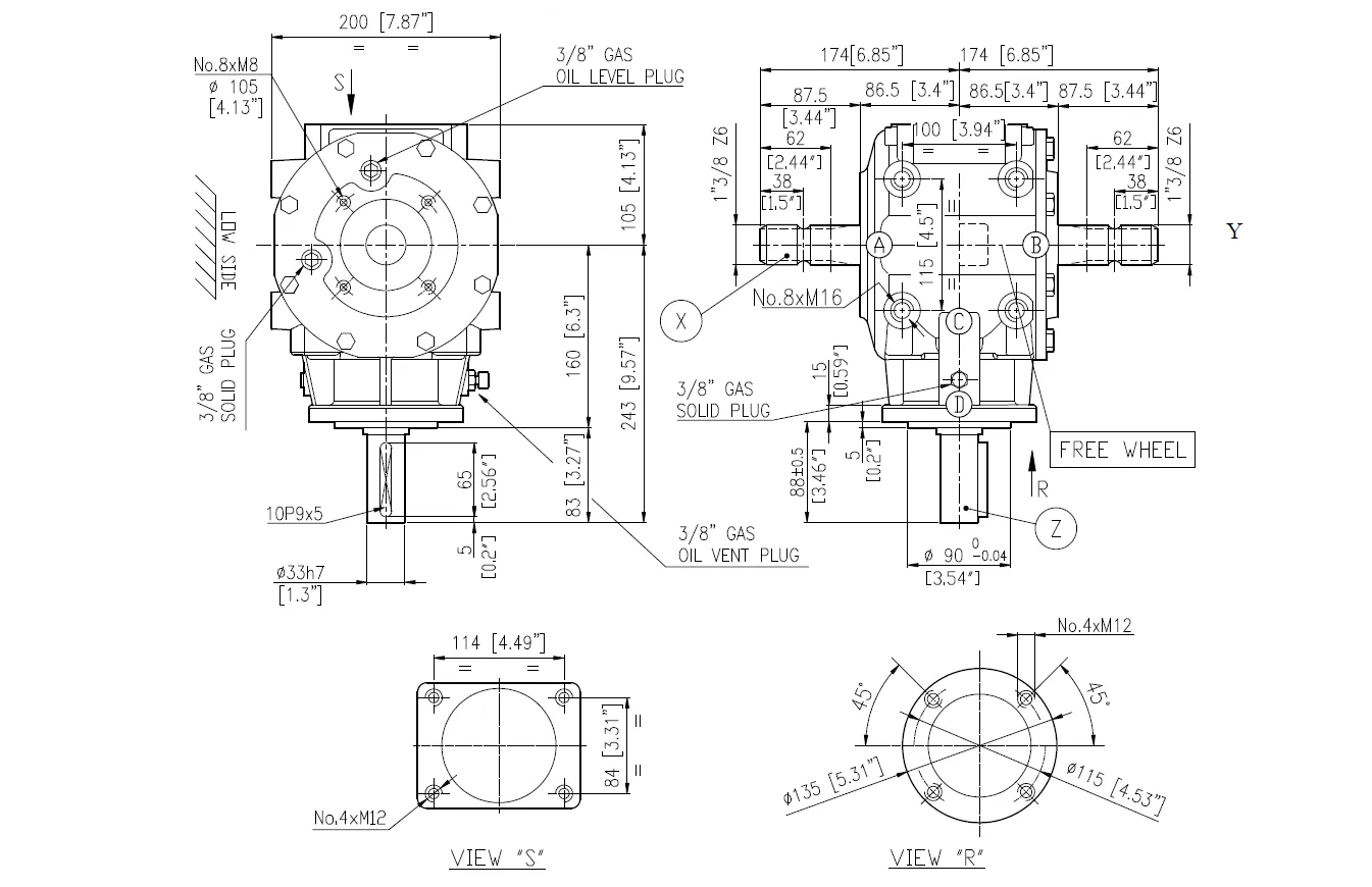 Flail Mower Gearboxes - Replacement of Comer Code T313J 1:3