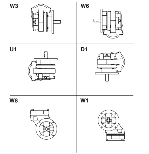 Worm Gear Reducer-Replacement of Browning Industrial Right Angle IRA-Flange Mounted C Face Worm Gear Reducer