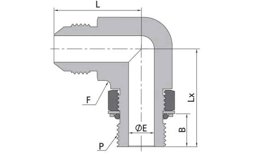 Adjustable Male Elbows-SAE Flared Tube Fittings