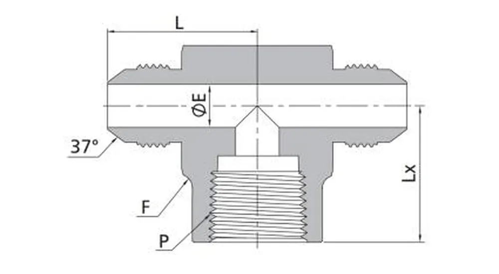 Flared Tube Female Branch Tee Fittings
