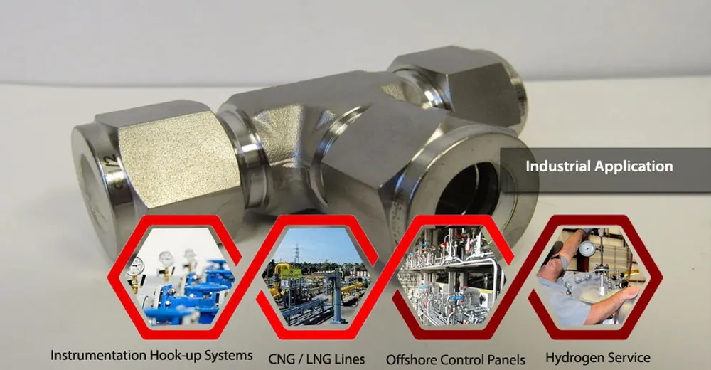 Flared Tube Male Run Tee Fittings