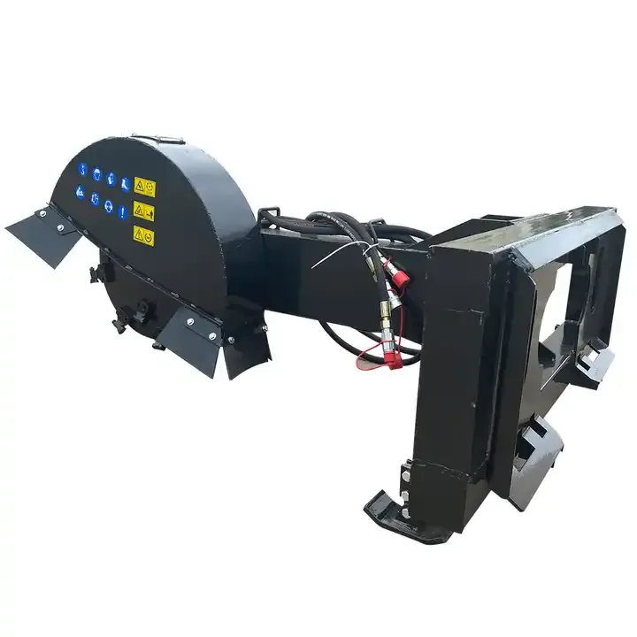 Wood Cutter And Splitter Attachment Firewood Processor For Skid Steer Loader Excavator Tree Shear Forest Tree Cutting Machine