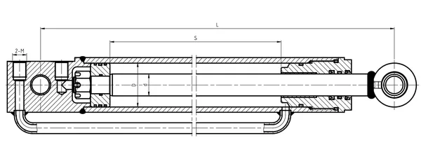 Forklift Distance Adjustment Hydraulic Cylinder