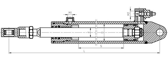 Forklift Distance Adjustment Hydraulic Cylinder