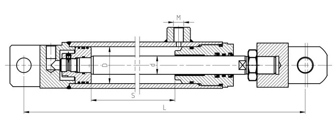 Forklift Distance Adjustment Hydraulic Cylinder