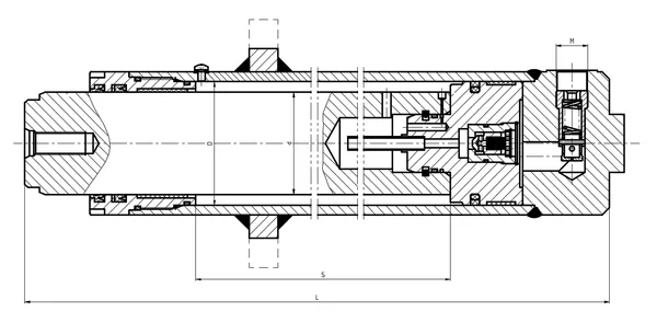 Forklift Short Lifting Hydraulic Cylinder