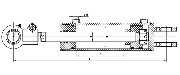 Forklift Tilt Hydraulic Cylinder