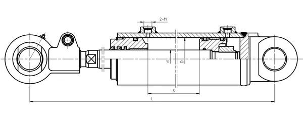 Forklift Tilt Hydraulic Cylinder