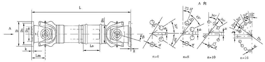 Universal Cardan Drive Shaft SWC390BH for Four-Roller Cold Rolling Mill