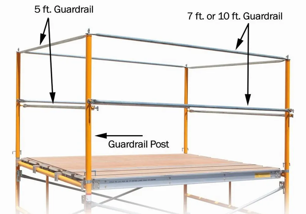 Frame Scaffolding Accessories Guard Rail Post for Construction
