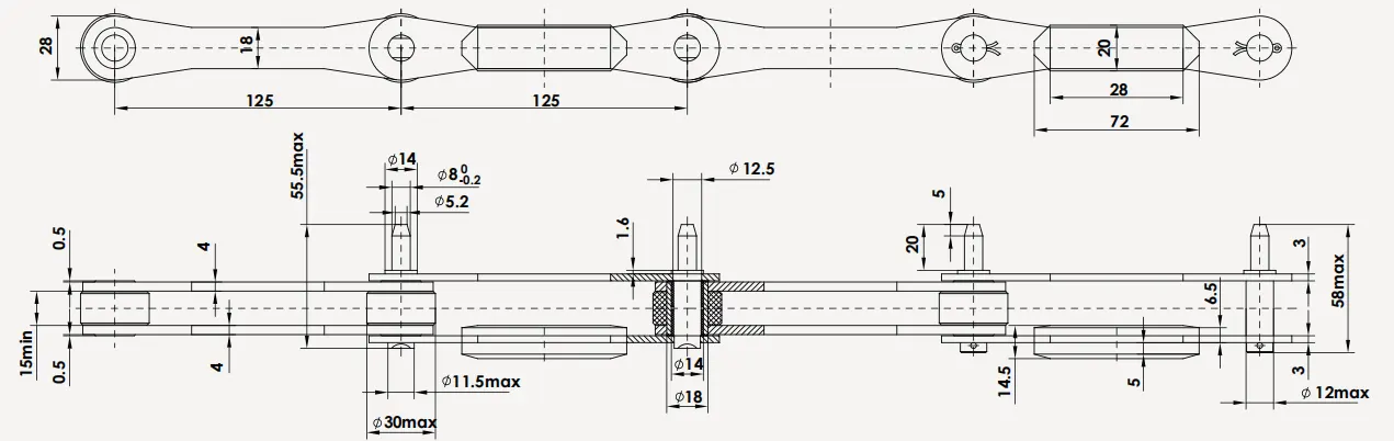 Freezing Tunnel Chain P125FTC15-A