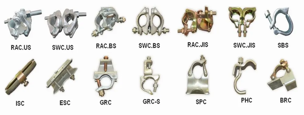 Galvanized Scaffolding Double Couplers for Fixing and Stabilizing the Steel Tubular Scaffolding