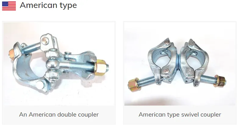 Galvanized Scaffolding Double Couplers for Fixing and Stabilizing the Steel Tubular Scaffolding