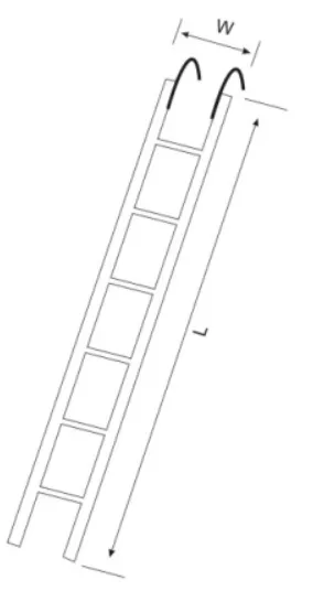 Galvanized Scaffolding Steel Monkey Ladder for Construction Machinery