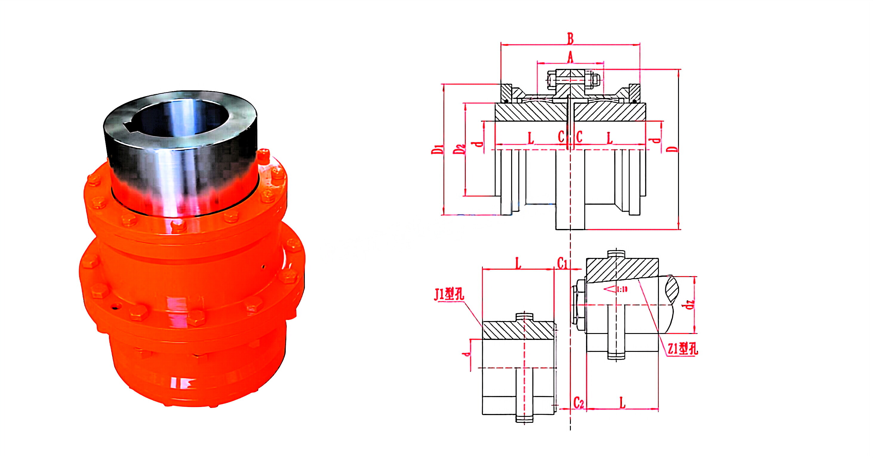 RDF-GIICL Series Gear Coupling