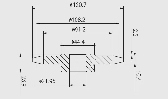 speed double teeth Gear H75179 for combine harvester