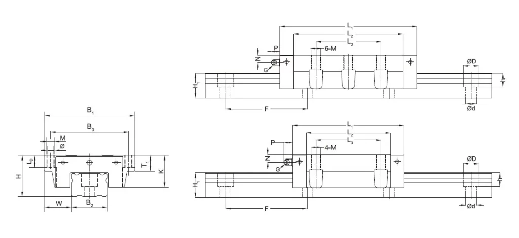 GGD-AA/AAL Heavy Load Radial Guideway