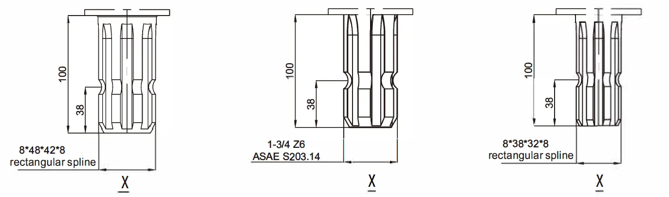 Grader Driven Rake Gearbox EP100 for Rotary Tillers