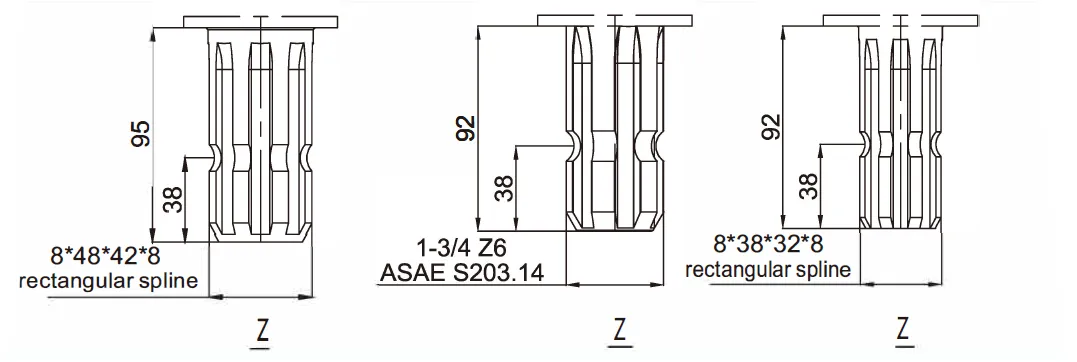Grader Driven Rake Gearbox EP112 for Variable Speed Rotary Tillers and Beaters