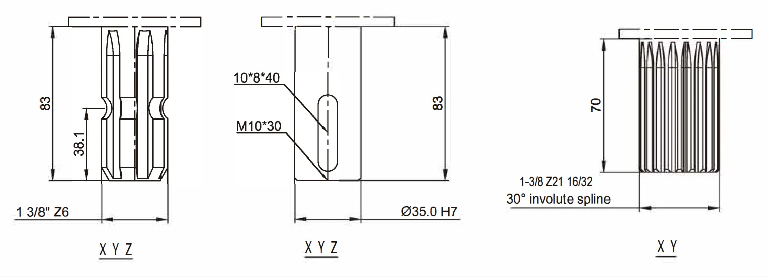 Grader Driven Rake Gearbox EP190 for Variable Speed Rotary Tillers and Beaters