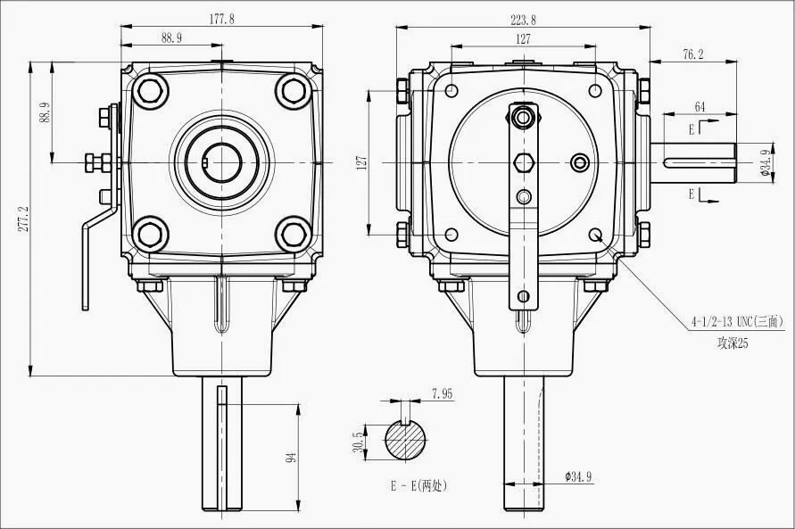 Grain Transportation Gearbox RDF-1001 for Agricultural Grain Transportation