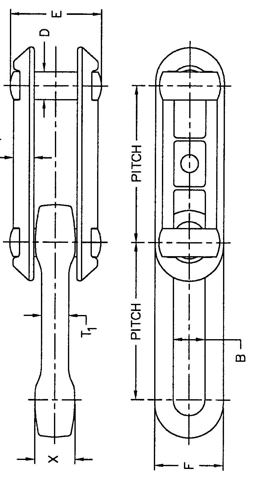 Rivetless Drop Forged Chain X Type X348 X458 X658 X678