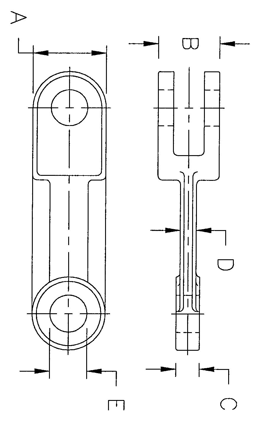 Cast Conveyor Chain 102HVY 142STD 142HVY 216STD 260STD