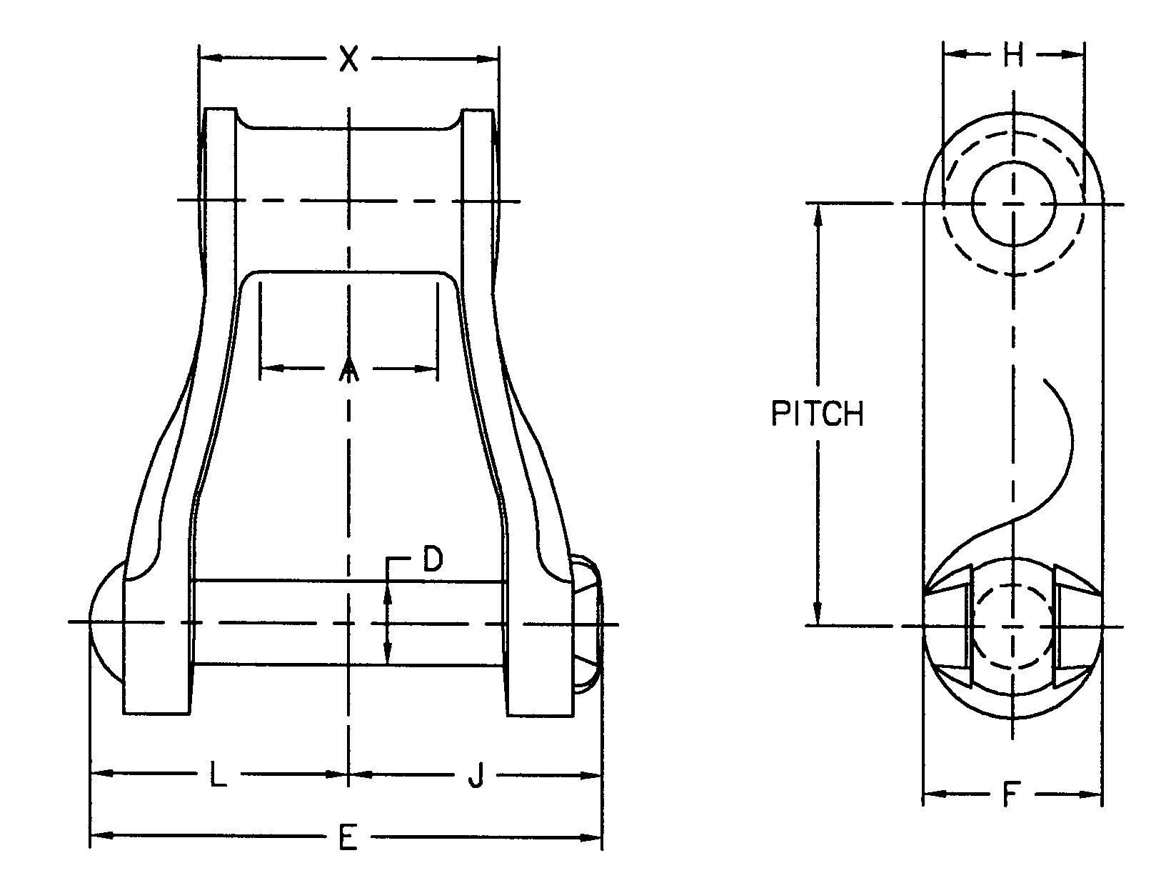 H Class Mill Chain H60 H74 H78 H79 H82 H87 H124