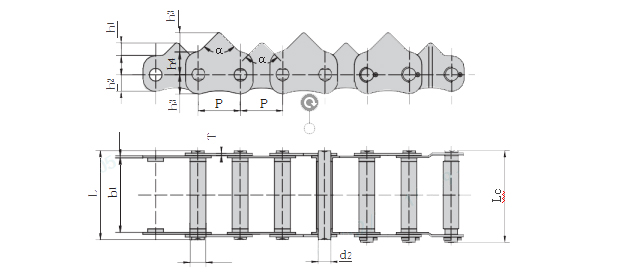 3558T Plucking Conveyor Chain