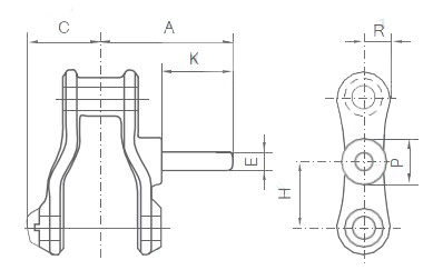 452 477 Class Pintle Chain With D5 Attachment