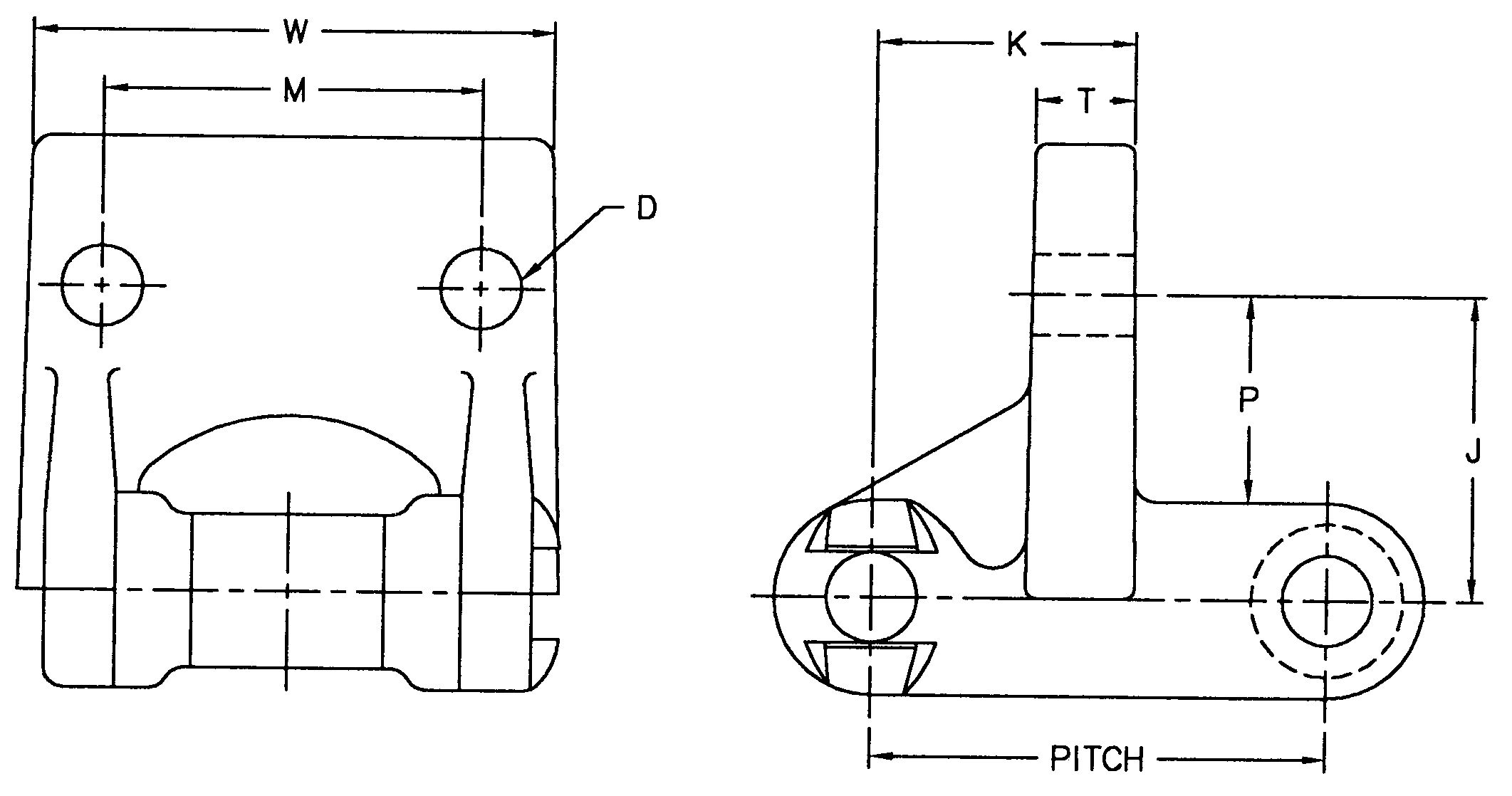 H Class Mill Chain with F8 Attachment H78-F8