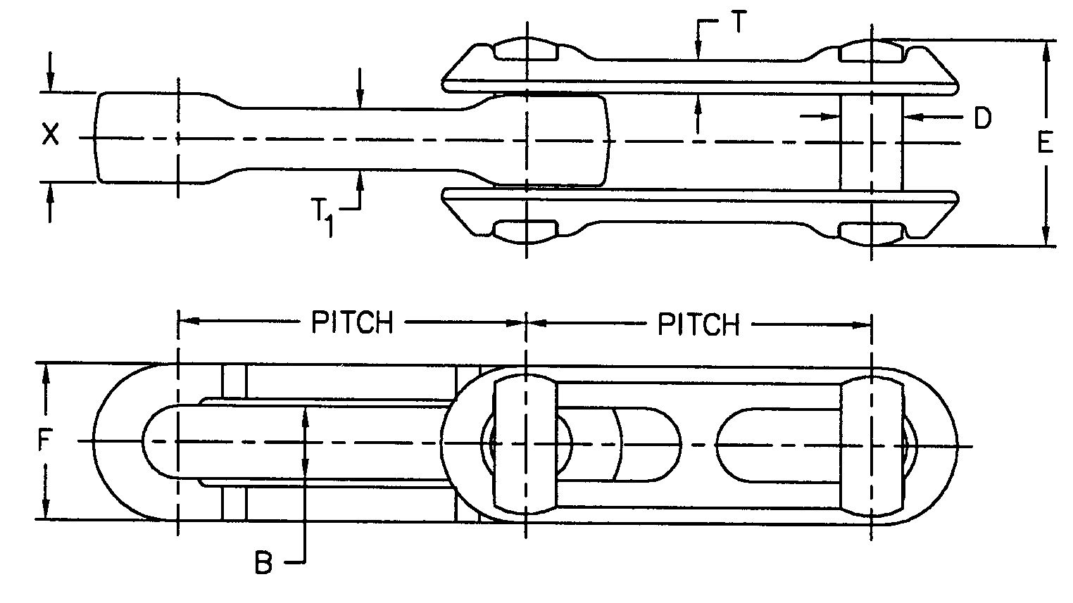 Regular Type Rivetless Drop Forged Chain Bar Loop Chains With T Head Pin
