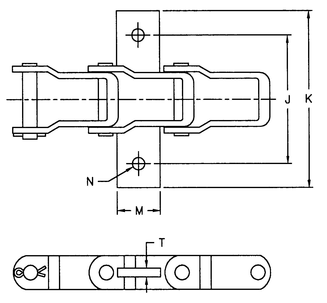 Pintle Chain AL662-KS AL667H-KS AL667X-KS AL667XH-KS AL88XH-KS