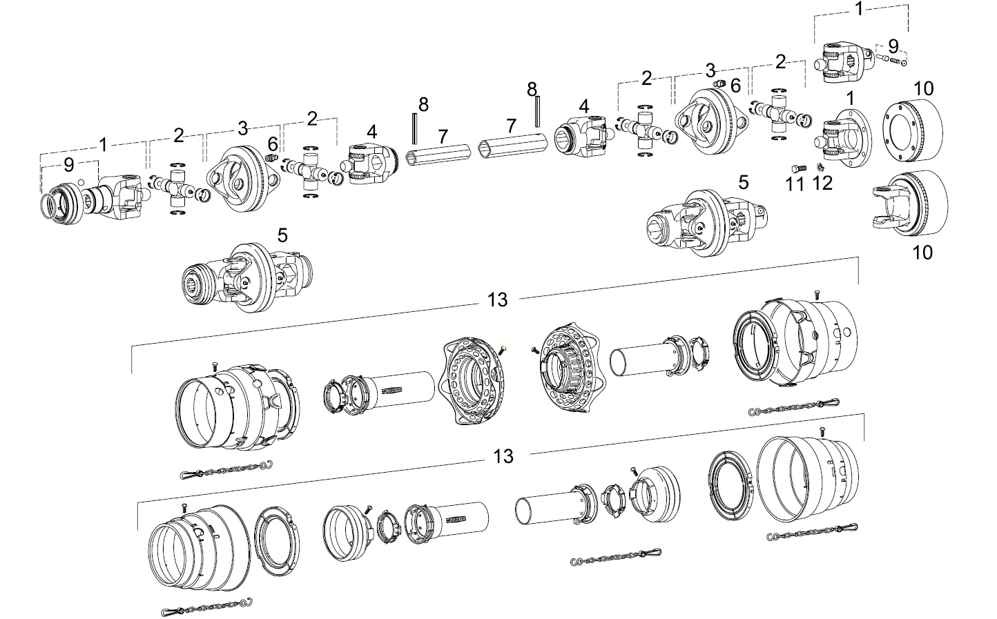 WWZ2380 Series PTO Shaft-Replacement of Walterscheid PTO Shaft