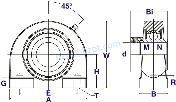 HCTB200 Pillow Block Bearings