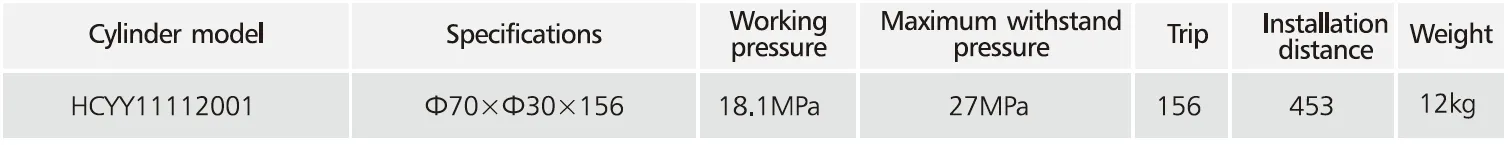 HCYY11112001 Forklift Tilt Cylinder