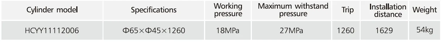 HCYY11112006 Lifting Cylinder For Aerial Work Vehicles