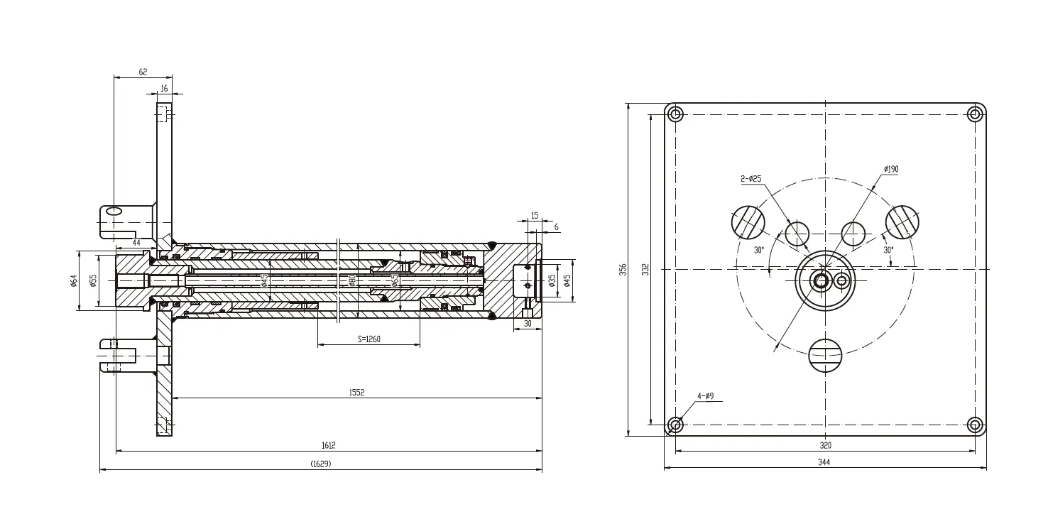 HCYY11112006 Lifting Cylinder For Aerial Work Vehicles