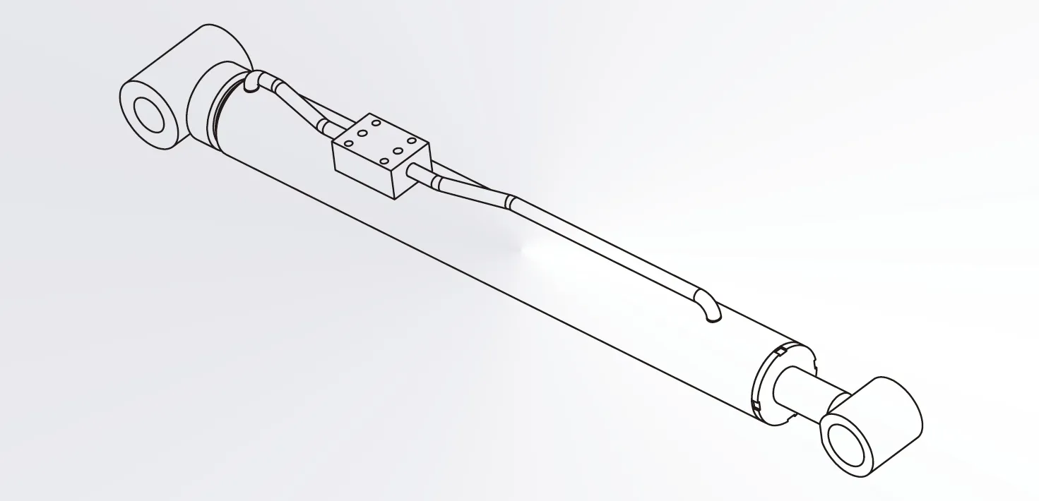 HCYY11112010 Main Boom Angle Cylinder For Aerial Work Vehicles