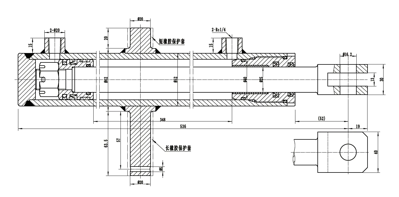HCYY11112017 Towing And Lifting Cylinder For Agricultural Machinery