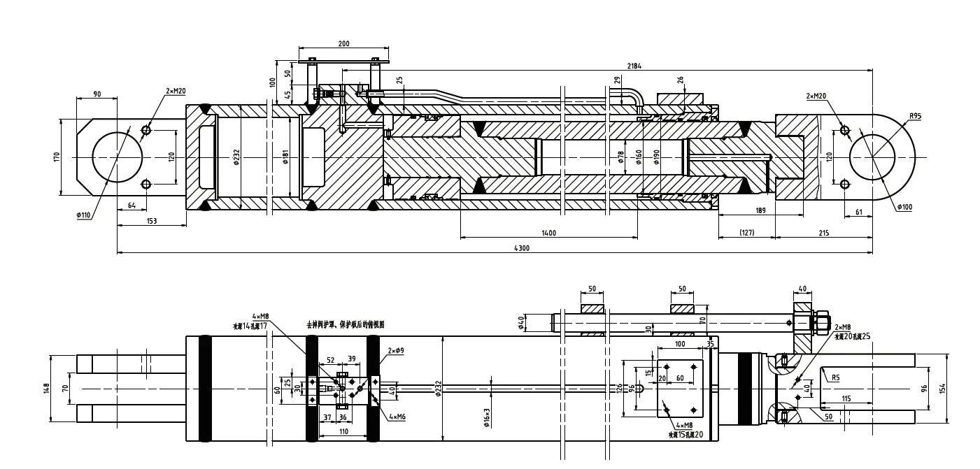 HCYY11112019 Cylinder For Preventing Rear Tilt Of Boom Of Crawler Crane