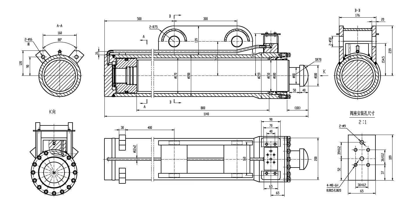 HCYY11112020 Cylinder For Frame Support Of Crawler Crane