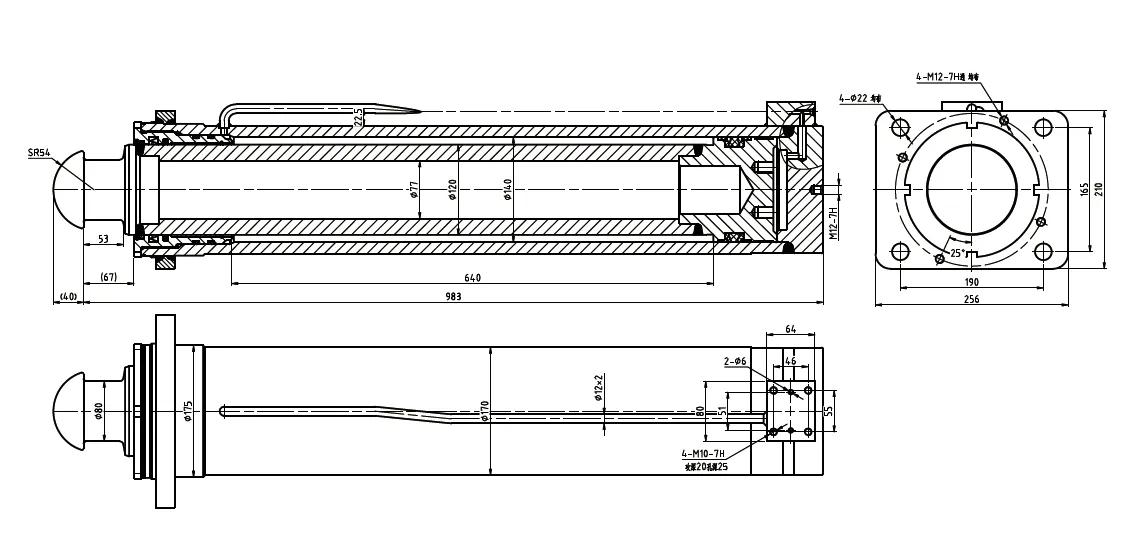 HCYY11112023 Cylinder For Frame Support For Truck Cranes