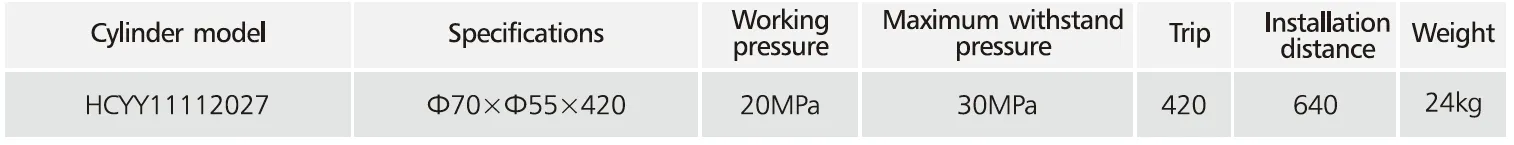 HCYY11112027 Behind Cylinder For Frame Support For Truck Cranes