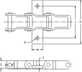 Pintle Chain AL667XH-K1S AL88XH-K1S