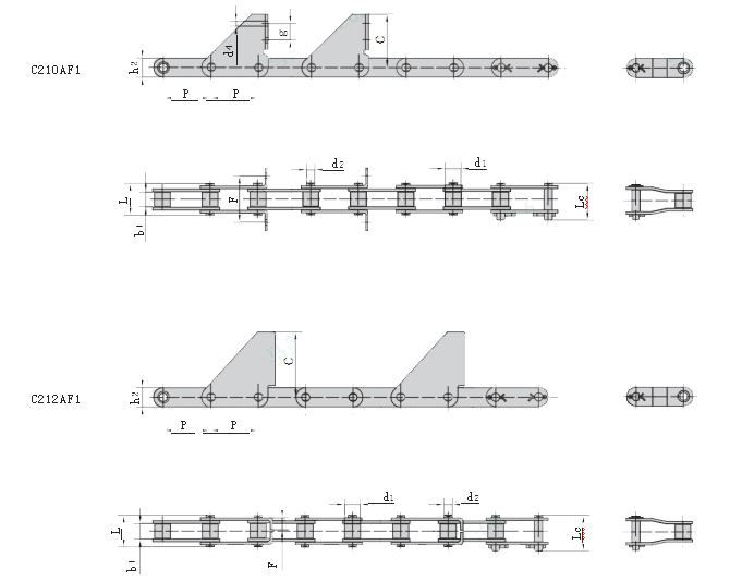 Agricultural Combine Harvester Feeder Chain