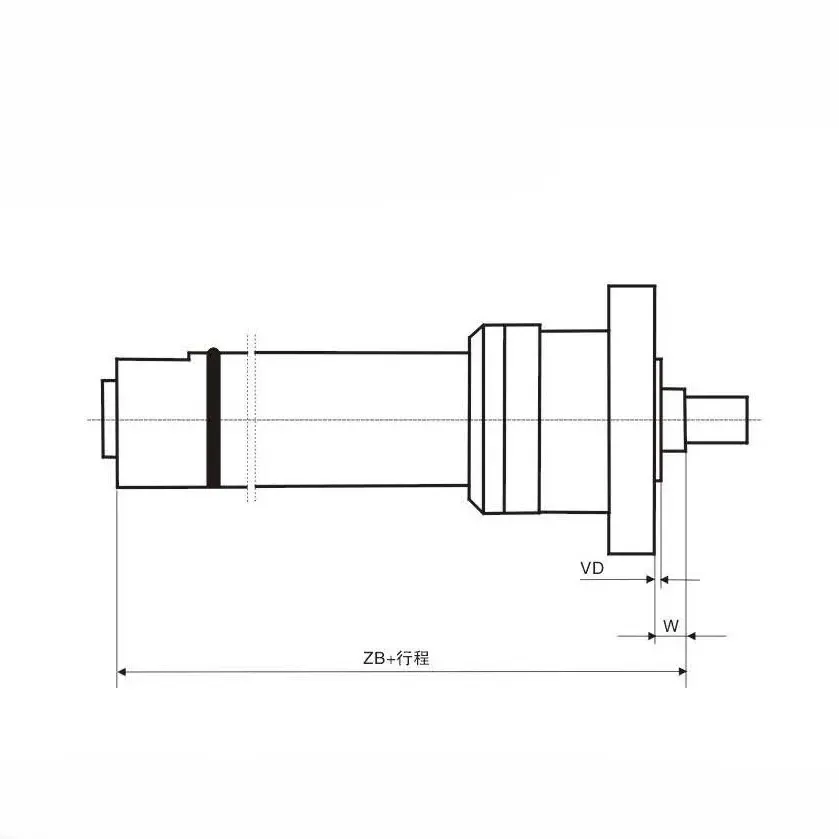 Head Rectangular Flange Type Metallurgical Hydraulic Cylinder