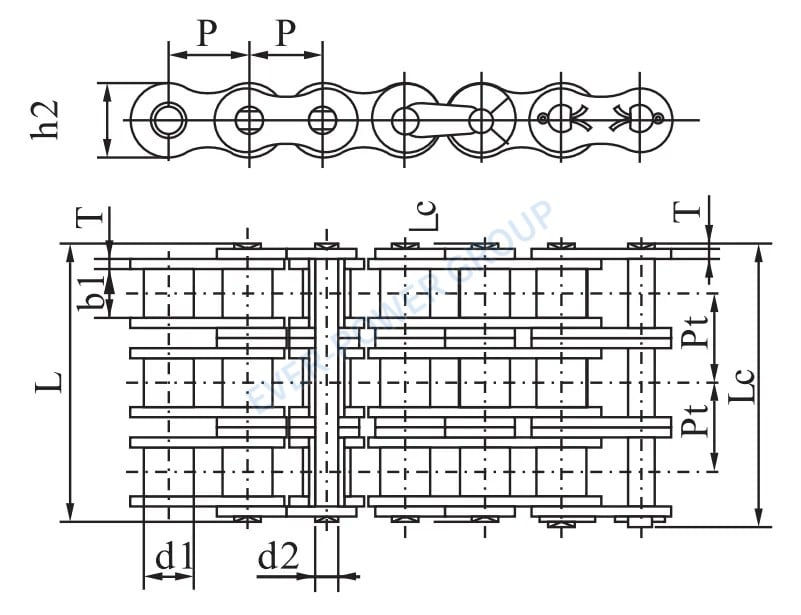 SS16AH-3/SS80H-3 Heavy Duty Series Stainless Steel Roller Chains