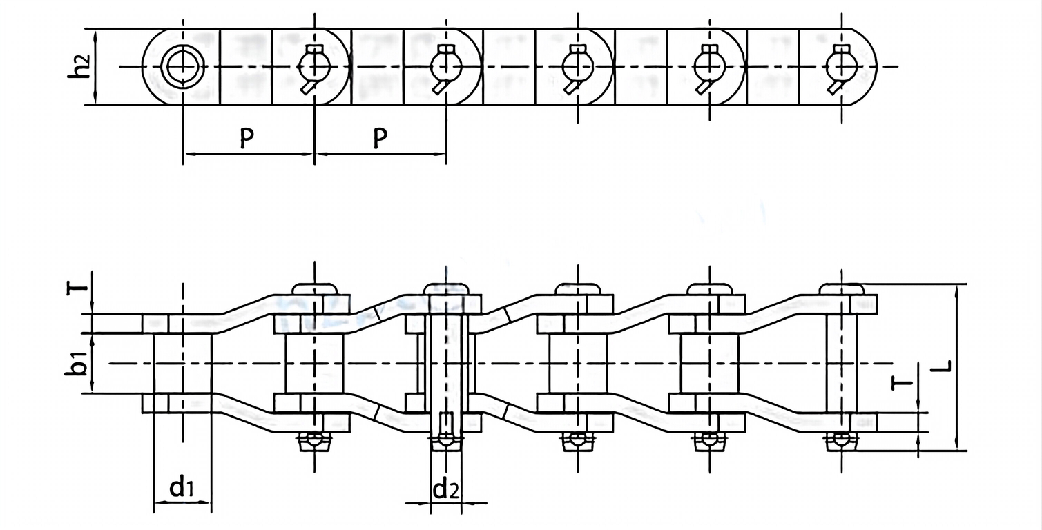 Heavy Duty Cranked-link Transmission Chains